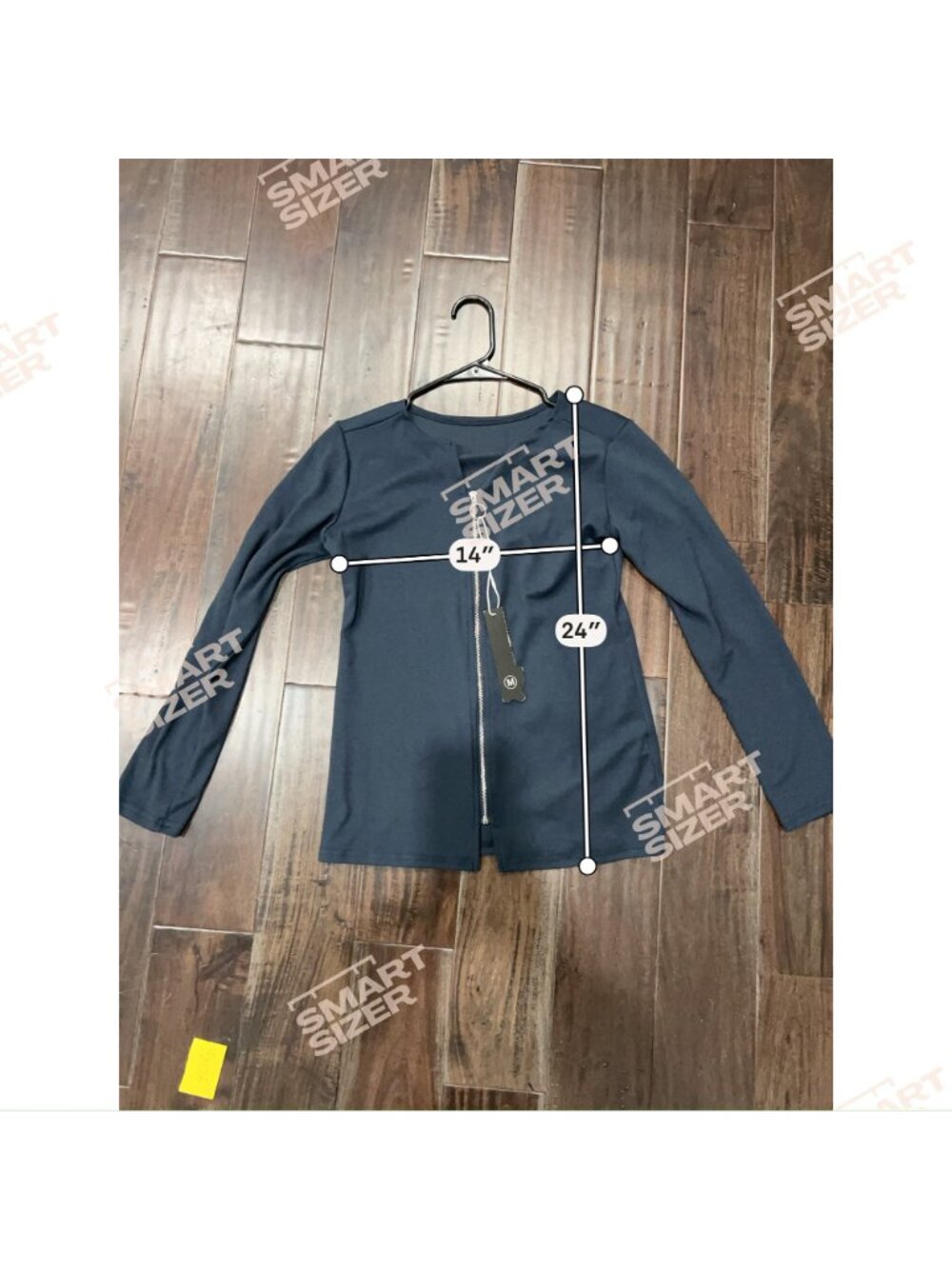 Afib-i Black Stretch Long Sleeve Front Zip Up Top Size M Minimalist Techwear - Picture 8 of 10